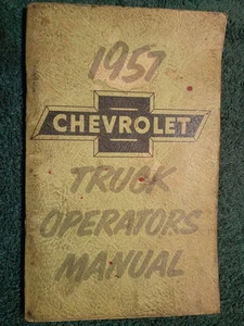 1957 CHEVROLET TRUCK OWNER'S MANUAL / PICK-UP SUBURBAN PANEL COE / ORIGINAL BOOK - Picture 1 of 5