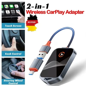 Wireless mit CarPlay Adapter USB  Box für iPhone IOS Wired CarPlay Autoradio - Bild 1 von 9