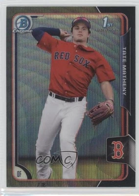 2015 Bowman Draft Chrome Asia Exclusive Black Wave Refractor Tate Matheny #89 - Image 1 of 2
