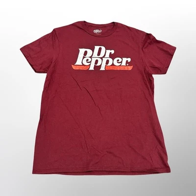 Camiseta Dr Pepper Logo Granate Gráfico Camiseta Retro Soda Nostálgica Adulto Grande Foto 1 de 4