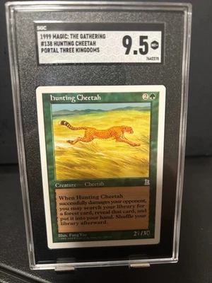 Portal Three Kingdoms Hunting Cheetah rare SGC 9.5 Magic MTG P3K #138 - Image 1 of 2