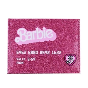 Cakeworthy x Barbie Pink Sparkle Wallet Card Holder NWOT - Picture 1 of 5