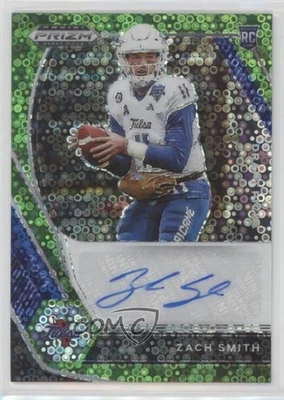 2021 Panini Prizm Draft Picks Neon Green Circles /5 Zach Smith Rookie Auto RC - Image 1 of 2