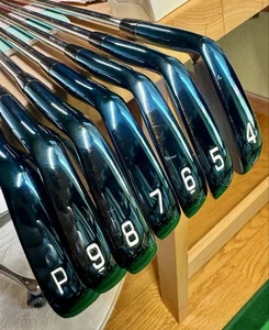 Mizuno Pro 221 Limited Blue Iron Set 7pcs 4-PW DG Tour Issue S200 Flex S - Picture 1 of 6