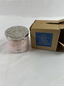 Vela de 3 mechas Bath & Body Works Champagne Toast 14,5 oz tarro rosa - Imagen 1 de 5