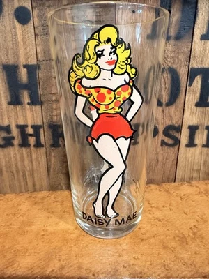 Vidrio Pepsi Daisy Mae Al Capp 1975 16 oz dibujos animados Brockway - EXCELENTE Foto 1 de 4