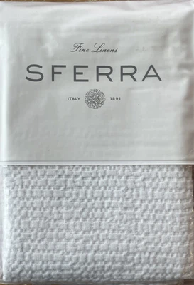 SFERRA~GINTO~4292~Branco~1 EURO SHAM~Feito na ITÁLIA~100% Algodão~BNIP - Imagem 1 de 4