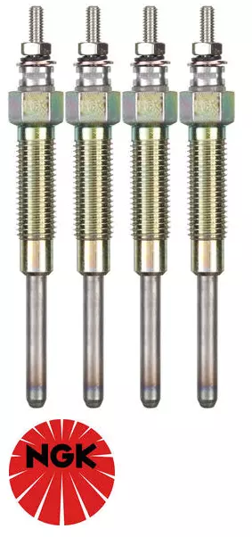 4 X NGK GLOW PLUG FOR TOYOTA 2L 2L-T 2L-TE 3L 5L 5LE TURBO DIESEL 2.4 2.8 3.0 I4 - Image 1 of 1