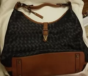 SIMPLY NOELLE geflochtene Leder Schulter HANDTASCHE TASCHE Handtasche schwarz braun - Bild 1 von 15