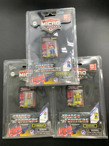 Action Micro Figures Transformers Optimus Prime BumbleBee StarScream Complete - Picture 1 of 6