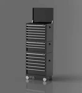 3d Printed 1/24 Scale Tool Box Stack x1, For Scale Model Diorama - Picture 1 of 8