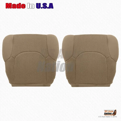 Cubierta de asiento inferior de tela bronceada para conductor y pasajero Nissan Frontier 2005 a 2019 Foto 1 de 4