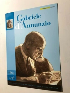 2013 Folder Gabriele D'Annunzio Lamina Argento - Silver Replica Stamp - Picture 1 of 2