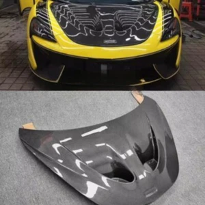 FOR MCLAREN 540C 570S 570GT CARBON FIBER PANEL HOOD COVER BONNET P1 STYLE 1PCS - Picture 1 of 11