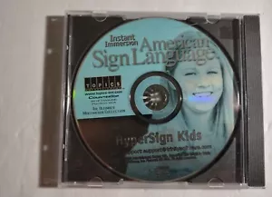 Instant Immersion American Sign Language: HyperSign Kids PC CD ASL practice game - Picture 1 of 2