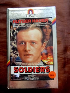 Soldiers Paul Verhoeven Rutger Hauer Kriegsfilm VHS Ascot Video FSK 16 DEUTSCH - Imagen 1 de 4