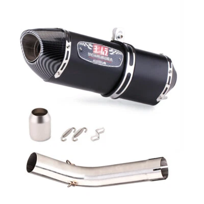 Tubo de enlace medio silenciador negro para sistema de escape Kawasaki Versys 1000 2019-2021 Foto 1 de 2