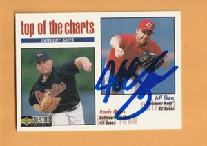 Jeff Shaw Cincinnati Reds AUTO Firmado 1998 Collector's Choice 5B - Imagen 1 de 2