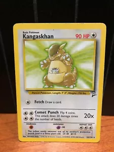 CARTA POKEMON KANGASKHAN 26/130 BASE SET 2 2000 RARA INGLESE - Foto 1 di 2