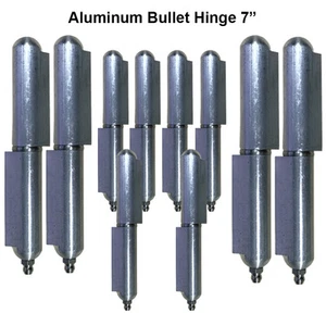 10 Einfahrt Aluminium 7" Schwerlast Torscharniere Edelstahl Buchse & Stift - Bild 1 von 2