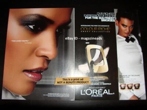 L'OREAL Cosmetics 2-Page PRINT AD 2013 LIYA KEBEDE beautiful face - Picture 1 of 1