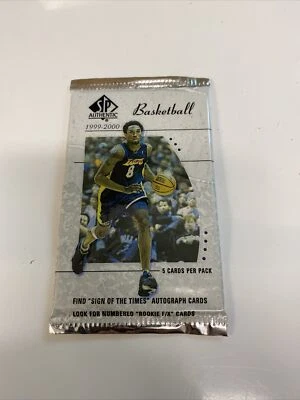 1999-00 UD SP Authentic Basketball Sealed Hobby Pack, Michael Jordan, Kobe Auto? - Image 1 of 2
