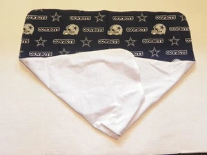 NHM NFL COWBOYS Flannel & Cotton BABY BLANKET - ADULT LAP THROW 34" x 34" - Picture 1 of 1