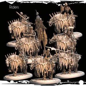 Dungeons & Dragons NPC Feind spielbarer Charakter - Skelett Armee Reiter beritten - Bild 1 von 12