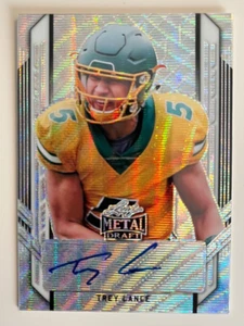Trey Lance Auto 2021 Leaf Metal Draft #36/75 RC Rookie PA-TL2 Dallas Cowboys - Picture 1 of 4