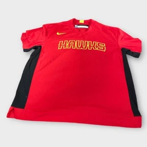 Atlanta Hawks Shirt Men L Red Nike NBA Player Issue Shooting Shirt AV0922-657 - Picture 1 of 10