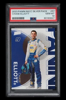 2023 🚘 Panini NSCC Silver Pack, Chase Elliott #57 PSA-10, Pop/1 - Image 1 of 3