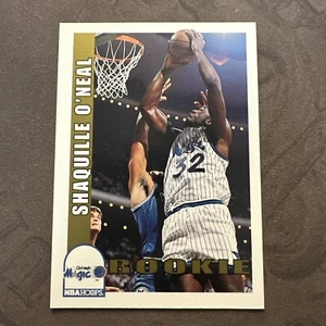 1992-93 NBA Hoops Shaquille O'Neal #442 Rookie Card RC Orlando Magic - Picture 1 of 3