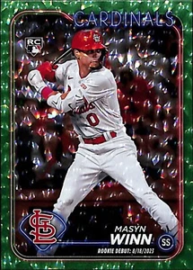 Masyn Winn 2024 Topps Update GREEN FOIL Rookie Debut Card RC 34/499 #US272 - Picture 1 of 1