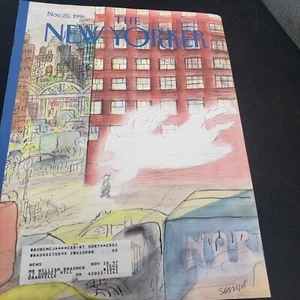 The New Yorker November 25 1996 Full Magazine Cover J.J. Sempé Guardian Angel - Picture 1 of 4