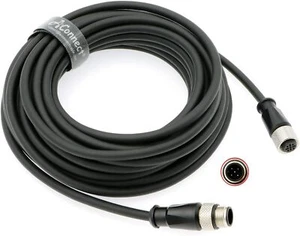 M12 A Code 5 Pin Male to Female Aviation Sensor Connector Industrial Cable for D - Picture 1 of 12