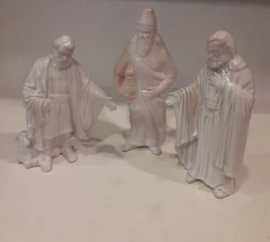 Vintage Frankoma 3 Stück Figuren Krippe Weihnachten HINWEIS - Bild 1 von 5