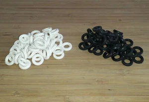 Dinky Regular Treaded Tyres Black or White 15mm O/D Reproduction Rubber Tyres - Picture 1 of 13
