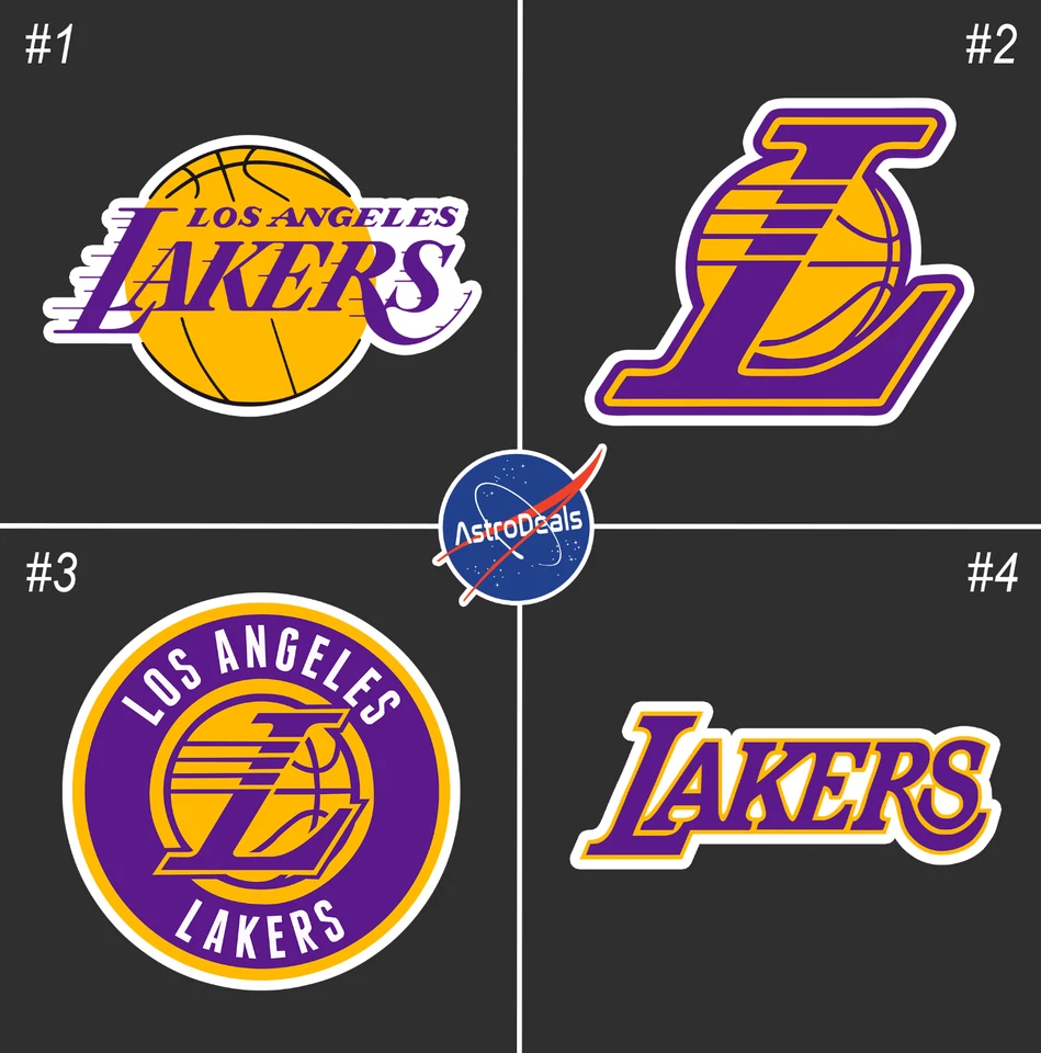 Adesivo de vinil logotipo time de basquete Los Angeles Lakers NBA *Tamanho: 3"-12"* - Imagem 1 de 1