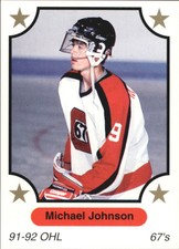 1991-92 7th Inning Sketch OHL #300 Michael Johnson - NM-MT