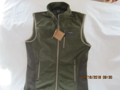New With Tags Men's Size Large BILLS KHAKIS Green Zip Front Light Weight Vest - Image 1 of 4