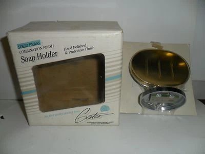 Gatco Elite Collection Soap Holder Solid Brass/Chrome Combination- 5025 - Image 1 of 2