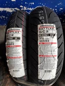 Coppia gomme 120/70 R14 55H 160/60 R15 67H BRIDGESTONE BATTLAX SC2 T-MAX 2024 - Foto 1 di 2
