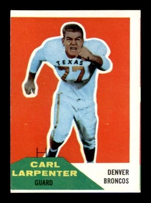 1960 Fleer #60 Carl Larpenter RC EX/EX+ X3421982 - Image 1 of 3