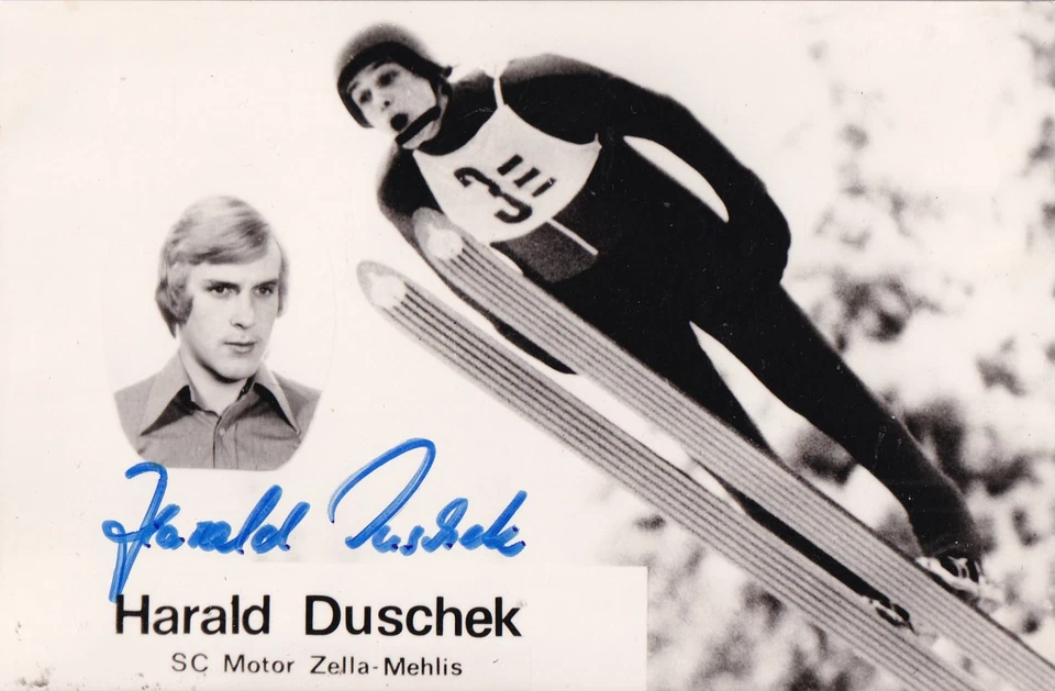 Autogramm - Harald Duschek (Skispringen) - DDR-Karte - Bild 1 von 1