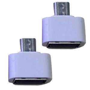 2Pcs Micro USB Male to USB 2.0 Adapter OTG Converter for Android Tablet Phone 81 - Photo 1 sur 18