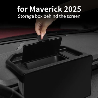 Console Storage Box Center Screen Tray ABS+PVC Material Magnetic Closure - Image 1 of 4