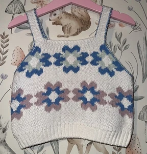 Girls Age 4-5 Years - TU Sainsburys Summer Knitted Top - Picture 1 of 2