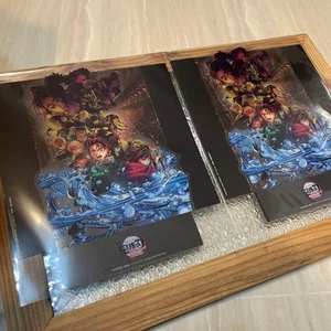 Demon Slayer Kimetsu no Yaiba Acrylic Stand Set of 2 New Unopened Movie Bonus - Picture 1 of 2