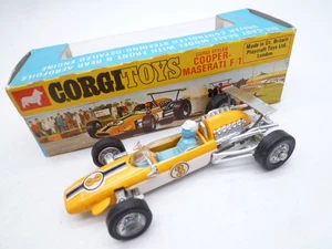 VINTAGE CORGI TOYS 159 COOPER MASERATI F1 RACING CAR IN ORIGINAL BOX 1969 - Picture 1 of 7