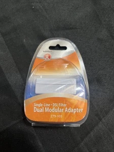 RadioShack 2-Pin ADSL Filter Dual Modular Adapter 279-105 - Picture 1 of 2